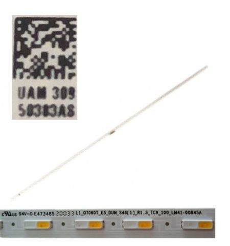 Tira Leds Samsung QE55Q60TAU BN96-50383AS LM41-00845A swap de desmontaje