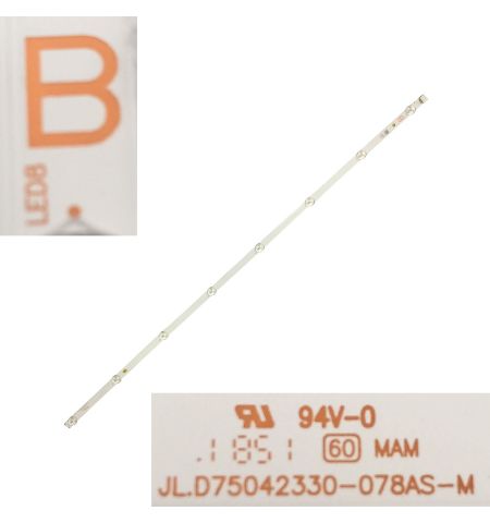 Tira 8 leds PHILIPS 75HFL2899S/12 JL-D75042330-078AS-M TYPE B Tira 8 leds PHILIPS 75HFL2899S/12 JL-D75042330-078AS-M TYPE B