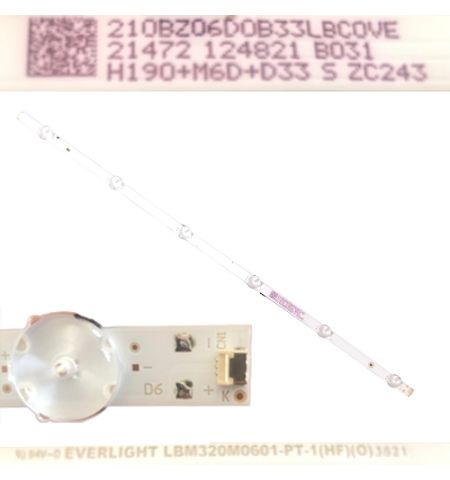 Tira 6 leds Philips 32PHS6605/12 LBM320M0601-PT-1 (HF)(0) 210BZ06D0B33LBCOVE Tira 6 leds Philips 32PHS6605/12 LBM320M0601-PT-1 (HF)(0) 210BZ06D0B33LBCOVE