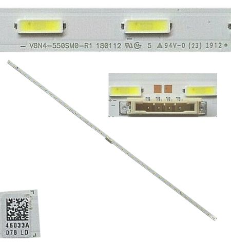 Tiras Led Samsung UE55RU7405U BN96-46033A V8N4-550SM0-R1 Tiras Led Samsung UE55RU7405U BN96-46033A V8N4-550SM0-R1