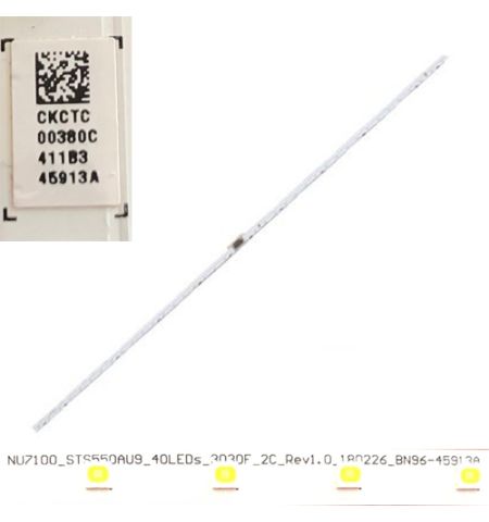 TIRAS LEDS SAMSUNG UE55NU7091U, NU7100_ST550AU9_40LEDs_3030F_2C_Rev1.0 BN96-45913A