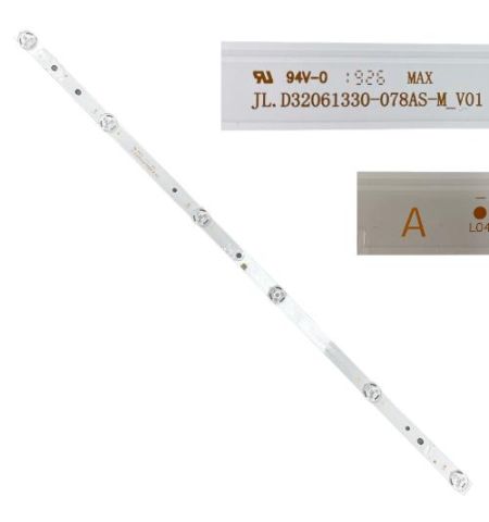 Tira 6 leds Hitachi 32HE2100 JL.D32061330-078AS-M_V01 TYPE A swap / usado Tira 6 leds Hitachi 32HE2100 JL.D32061330-078AS-M_V01 TYPE A swap / usado