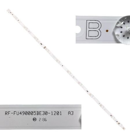 Tira 12 leds HITACHI 50HAK5350 RF-FU4900005BE30-1201 TYPE B swap de desmontaje Tira 12 leds HITACHI 50HAK5350 RF-FU4900005BE30-1201 TYPE B swap de desmontaje