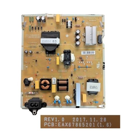 Fuente Alimentación LG 55UK6470PLC EAX67865201(1.6), LGP55TJ-18U1 Fuente Alimentación LG 55UK6470PLC EAX67865201(1.6), LGP55TJ-18U1