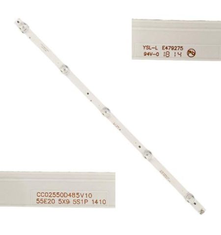 Tira 5 LED TD Systems K55DLG8US YSL-L E479275 CC0252550D485V10 55E20
Tira 5 LED TD Systems K55DLG8US YSL-L E479275 CC0252550D485V10 55E20