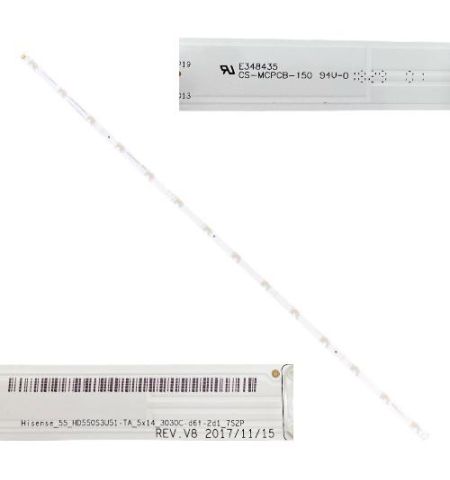 Tira 14 leds Hisense H55A6500 Hisense_55_HD550S3U51-TA (SWAP) Tira 14 leds Hisense H55A6500 Hisense_55_HD550S3U51-TA (SWAP)