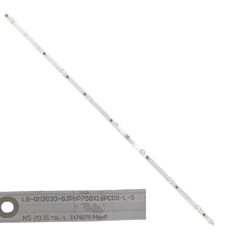 Tira 8 leds PHILIPS 75PUS8505/12 LB-GM3030-GJPHP758X16PC09-L-S TYPE L swap / de desmontaje