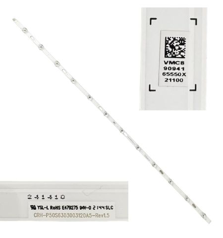 Tira 12 Leds SAMSUNG UE50AU7175U CRH-P50S6303003120A5-Rev1.5 BN96-65550X Tira 12 Leds SAMSUNG UE50AU7175U CRH-P50S6303003120A5-Rev1.5 BN96-65550X