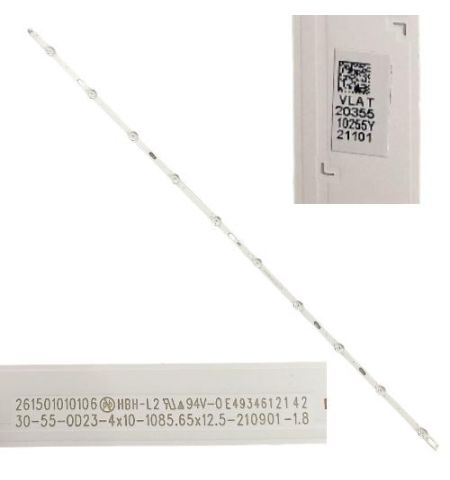 Tira 10 Leds Samsung UE55AU7175U 261501010106 VLAT BN96-10255Y Tira 10 Leds Samsung UE55AU7175U 261501010106 VLAT BN96-10255Y