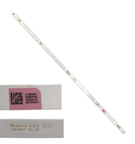 Tira 6 leds PHILIPS 65PUS6162/12 LB65047 V1_02 TYPE L