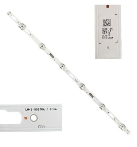 Tira 6 Leds Samsung UE50TU8005K LM41-00870A / 906A BN96-50318A swap de desmontaje Tira 6 Leds Samsung UE50TU8005K LM41-00870A / 906A BN96-50318A swap de desmontaje