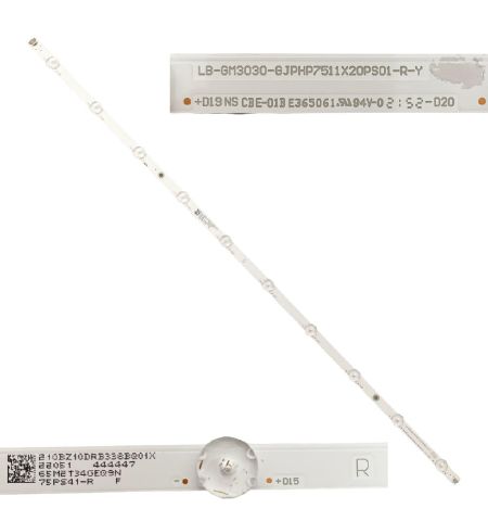 Tira 10 leds Philips 75PUS7906/12 TYPE R LB-GM3030-GJPHP757511X20PS01-R-Y Tira 10 leds Philips 75PUS7906/12 TYPE R LB-GM3030-GJPHP757511X20PS01-R-Y