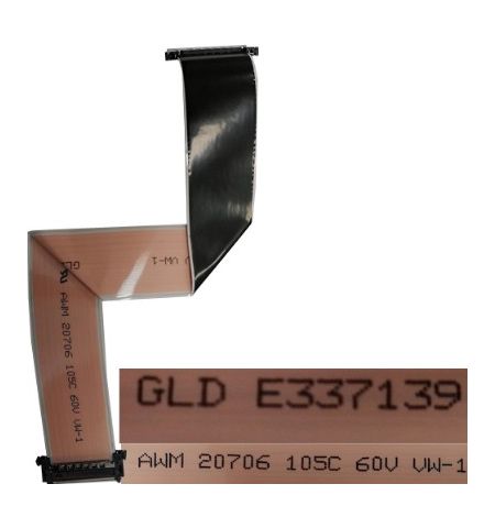 Cable Flex / LVDS GLD E337139, AWM 20706, PHILIPS 32PFS6402/12 Cable Flex / LVDS GLD E337139, AWM 20706, PHILIPS 32PFS6402/12