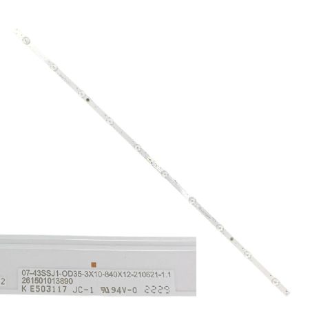 Tira 10 Leds Samsung UE43AU7095U 07-43SSJ1-OD35-3X10-840X12-210621-1.1 (swap de desmontaje)