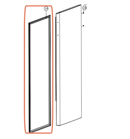 Goma de puerta - Burlete Frigorífico RL313D4AW1 NUEVO Goma de puerta - Burlete Frigorífico RL313D4AW1 NUEVO