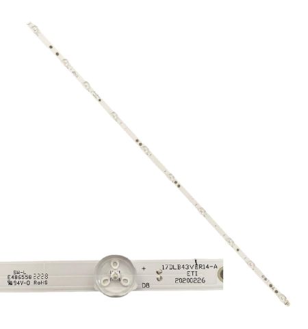 Tira 10 Led Toshiba 43HAK5751 Type A 17DLB43VER14-A Tira 10 Led Toshiba 43HAK5751 Type A 17DLB43VER14-A