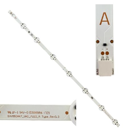 Tira 8 leds TELEFUNKEN AURUM55UHD SVV550AK7_UHD_7LED_A Type_Rev0.3 30091570
