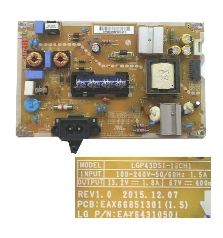 Fuente Alimentación LG EAY64310501 EAX66851301 1.5 Fuente Alimentación LG EAY64310501 EAX66851301 1.5