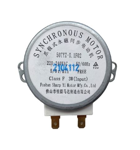 Motor de la plataforma giratoria Microondas BOSCH BFL634GB1, 50TYZ-0.1F02, 5/6 R/MIN 3W Motor de la plataforma giratoria Microondas BOSCH BFL634GB1, 50TYZ-0.1F02, 5/6 R/MIN 3W