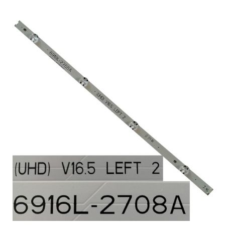 Tira 4 leds 6916L-2708A LEFT 2, LG 49UH610V Tira 4 leds 6916L-2708A LEFT 2, LG 49UH610V