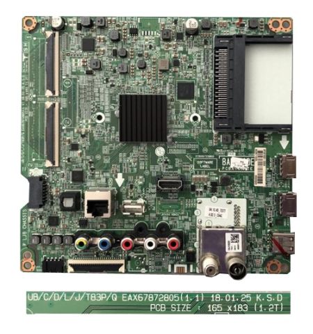 Placa Main LG EAX67872805(1.1) 65UK6470PLC 65553903 Placa Main LG EAX67872805(1.1) 65UK6470PLC 65553903
