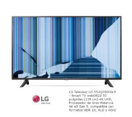LG 55UQ70006LB, NUEVOS, Con pantalla - panel rota, para despiece. SIN MANDO A DISTANCIA.