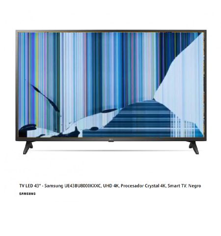 Samsung UE43BU8000KXXC NUEVO, Con pantalla - panel rota, para despiece. SIN MANDO A DISTANCIA.