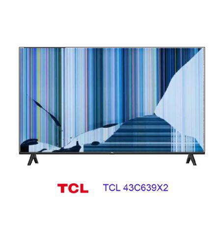 TCL 43C639X2, NUEVO, Con pantalla - panel rota, para despiece. SIN MANDO A DISTANCIA.