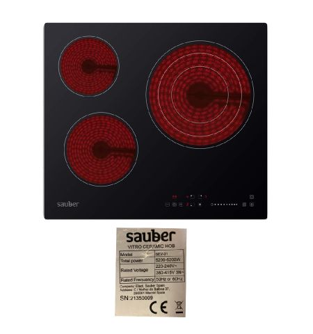 Despiece vitrocerámica Sauber SEV-01 Despiece vitrocerámica Sauber SEV-01