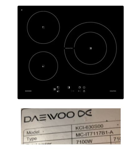 Despiece vitrocerámica Daewoo KCI-630S00 Despiece vitrocerámica Daewoo KCI-630S00