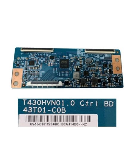 Placa T-Con LG 43LH500T T430HVN01.0 Ctrl BD 43T01-COB Placa T-Con LG 43LH500T T430HVN01.0 Ctrl BD 43T01-COB