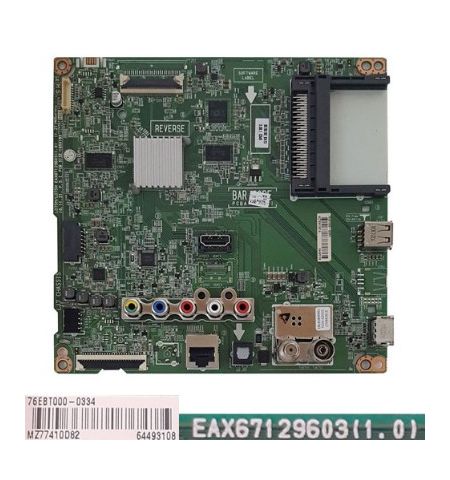 Placa Main LG 43LJ594V EAX67129603(1.0) 76EBT000-0334 MZ77410082 Placa Main LG 43LJ594V EAX67129603(1.0) 76EBT000-0334 MZ77410082