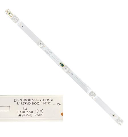 Tira 5 leds Thomson 49UC6406 SJ.SB.D4900501-3030BR-M SJ-4C-LB4905-PF01J Tira 5 leds Thomson 49UC6406 SJ.SB.D4900501-3030BR-M SJ-4C-LB4905-PF01J