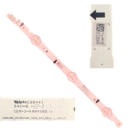 Tira 3 Leds Samsung UE40H5000 LM41-00041N BN96-30450A Tira 3 Leds Samsung UE40H5000 LM41-00041N BN96-30450A