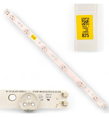 Tira 6 leds Samsung UE40EH5000W BN96-24089A 40-3535LED-60EA-L D1GE-400SCA-R3 Tira 6 leds Samsung UE40EH5000W BN96-24089A 40-3535LED-60EA-L D1GE-400SCA-R3