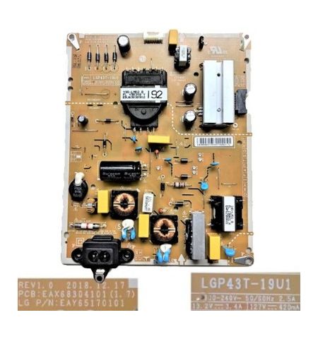 Fuente de Alimentacion LG EAX68304101(1.7) LGP43T-19U1 43UM7600PLB Fuente de Alimentacion LG EAX68304101(1.7) LGP43T-19U1 43UM7600PLB