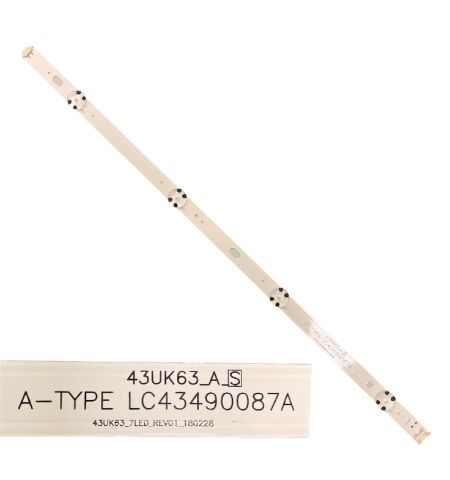 Tira 4 leds LG 43UJ651V A-TYPE LC43490087A Tira 4 leds LG 43UJ651V A-TYPE LC43490087A