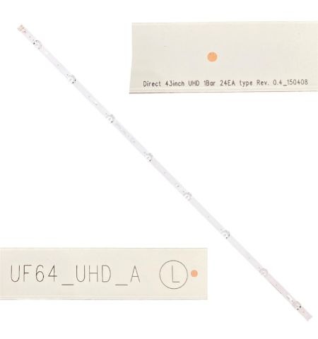 Tira 8 leds LG 43UH610V UF64_UHD_A 43Inch UHD 1Bar 24EA type Rev.0.4_150408