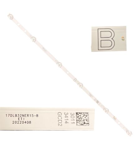 Tira 6 leds Toshiba 32W3163DG/2 TYPE B 17DLB32NER15-B Tira 6 leds Toshiba 32W3163DG/2 TYPE B 17DLB32NER15-B