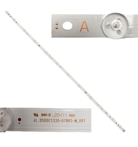 Tira 12 leds JVC LT-50VU3000 TYPE A JL.D500C1330-078KS-M_V01 swap / de desmontaje