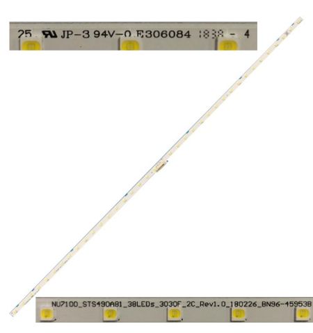 TIRAS LEDS SAMSUNG UE49NU7305K E306084, NU7100_STS490AB1_38LEDs_3030F_2C_Rev1.0_180226_BN96-45953B TIRAS LEDS SAMSUNG UE49NU7305K E306084, NU7100_STS490AB1_38LEDs_3030F_2C_Rev1.0_180226_BN96-45953B