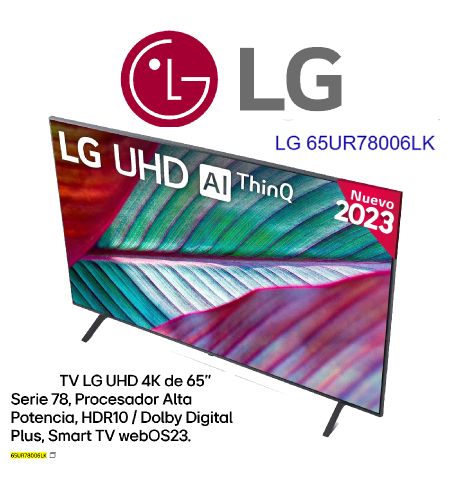 Despiece TV LG 65UR78006LK Despiece TV LG 65UR78006LK