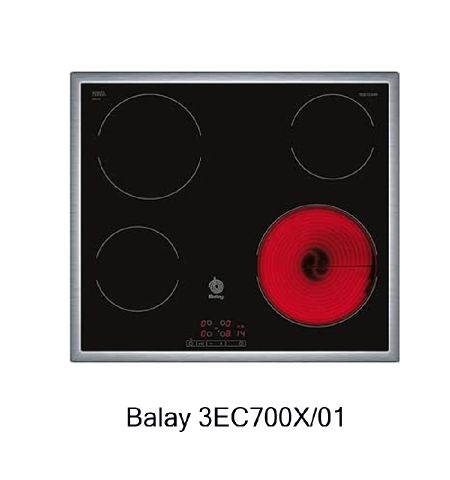 Despiece vitrocerámica Balay 3EC700X/01 Despiece vitrocerámica Balay 3EC700X/01