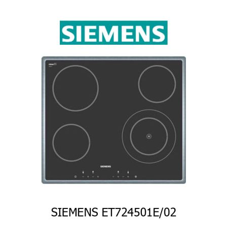 Despiece vitrocerámica Siemens ET724501E/02 Despiece vitrocerámica Siemens ET724501E/02