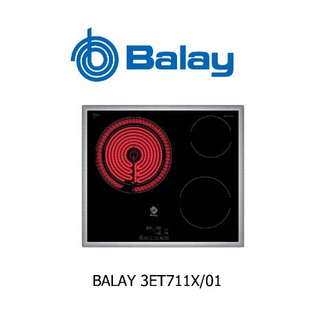 Despiece vitrocerámica Balay 3ET711X/01 Despiece vitrocerámica Balay 3ET711X/01