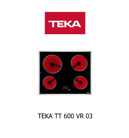 Despiece vitrocerámica TEKA TT 600 VR 03 Despiece vitrocerámica TEKA TT 600 VR 03