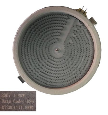 Resistencia Vitro RT20012, 1936, 20cm, 230V, 1.8 Kw, Cata TDN 603/B Resistencia Vitro RT20012, 1936, 20cm, 230V, 1.8 Kw, Cata TDN 603/B