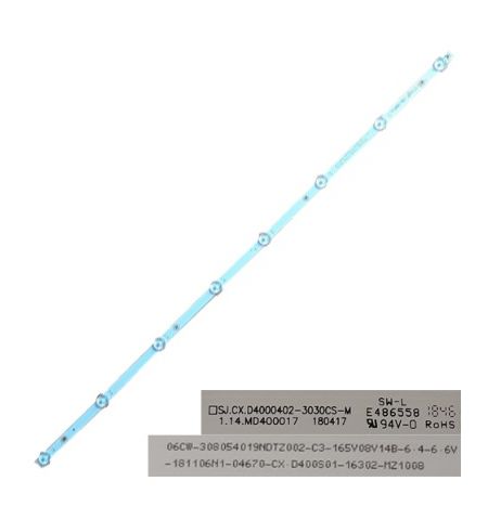 Tira 8 LED NEVIR NVR-7428-40FHD E486558 SJ.CX.D4000402-3030CS-M Tira 8 LED NEVIR NVR-7428-40FHD E486558 SJ.CX.D4000402-3030CS-M