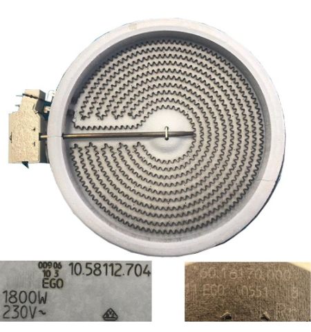 Resistencia Vitro 10.58112.702, 60.16170.000 TEKA TT 620 1800w 230V 20 cms Resistencia Vitro 10.58112.702, 60.16170.000 TEKA TT 620 1800w 230V 20 cms