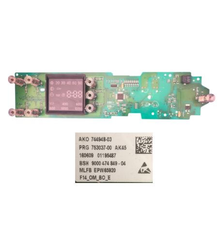 Módulo Electrónico Lavadora Bosch BOSCH WAQ24468EE/12 00658525 BSH 9000 474 849 - 04 SWAP/USADO
Módulo Electrónico Lavadora Bosch BOSCH WAQ24468EE/12 00658525 BSH 9000 474 849 - 04 SWAP/USADO
